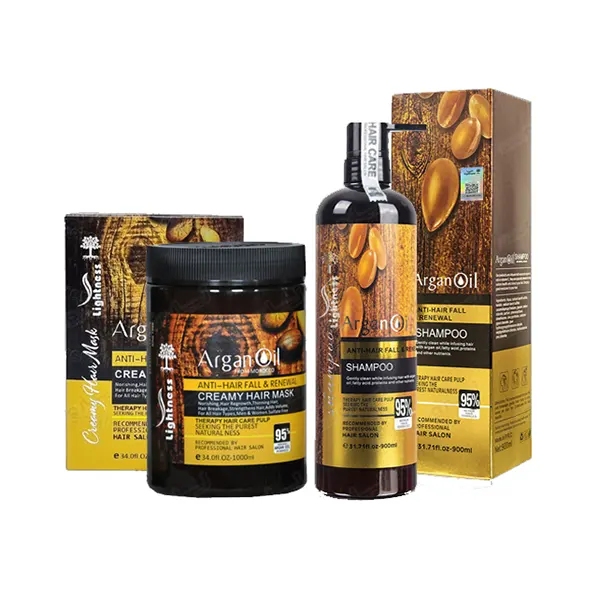 پک شامپو و ماسک مو لایتنس حاوی روغن آرگان اورجینال اسلواکی