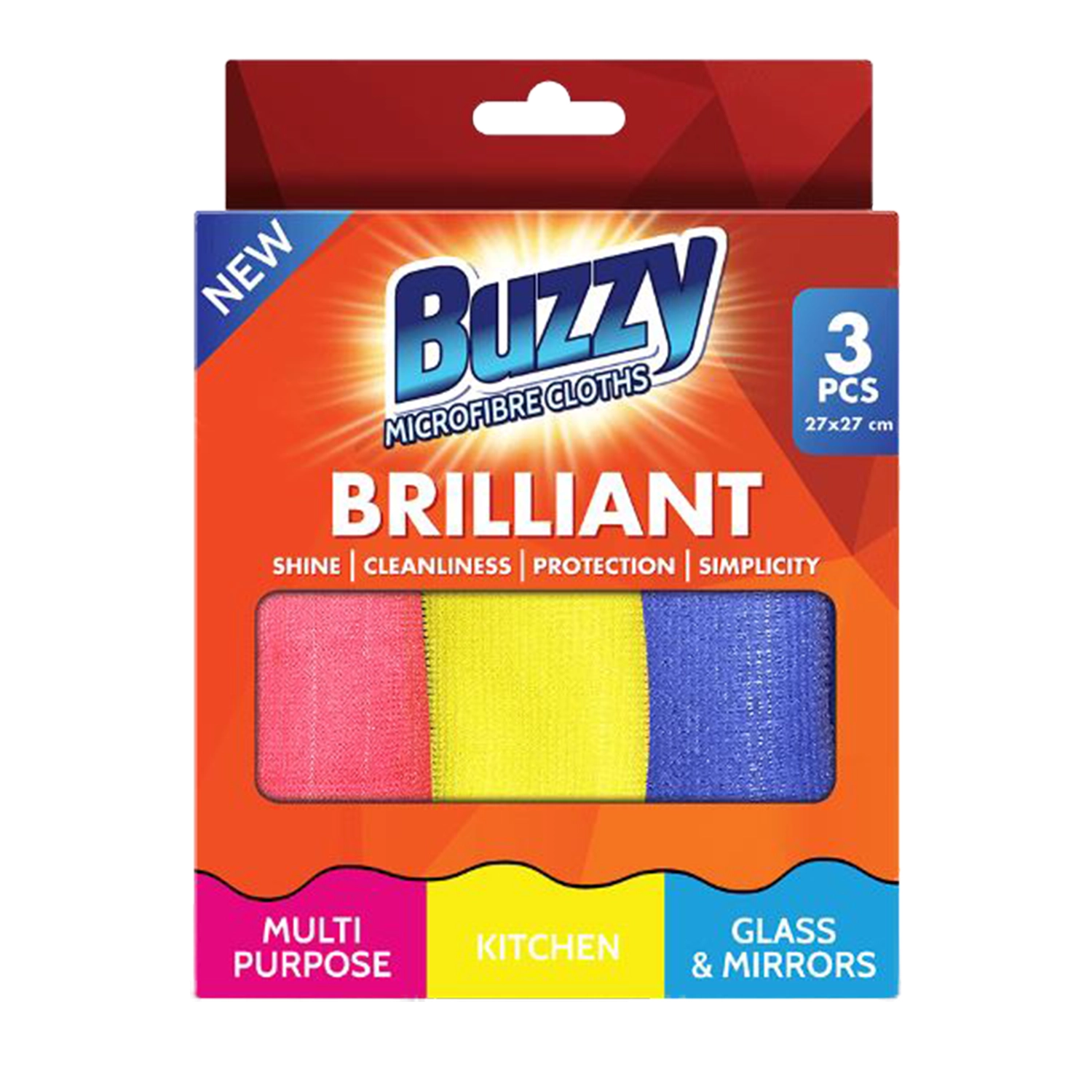 دستمال چندکاره انگلیسی Buzzy Microfiber Clothes