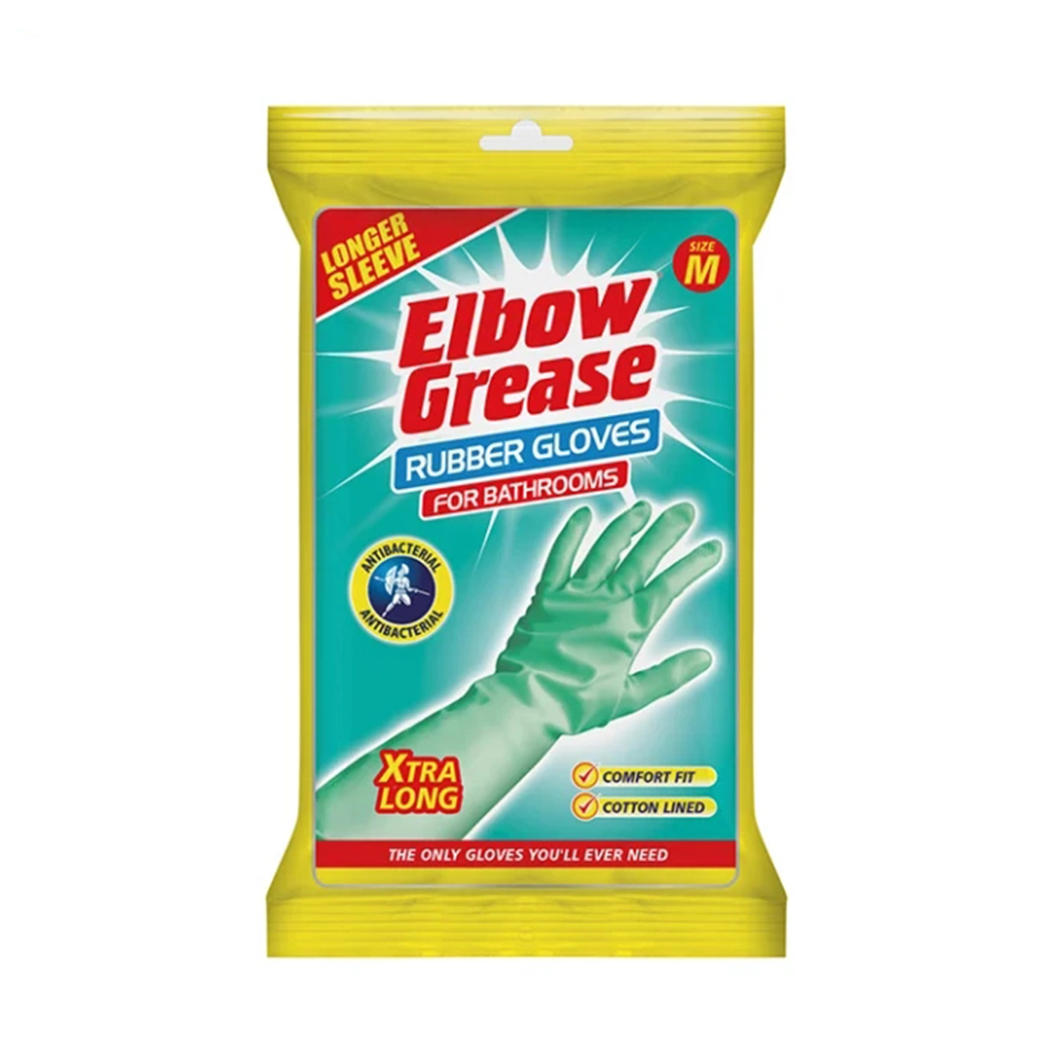 دستکش سرویس بهداشتی البو گریس Elbow Grease مدل Rubber Gloves سایز Medium Extra Long