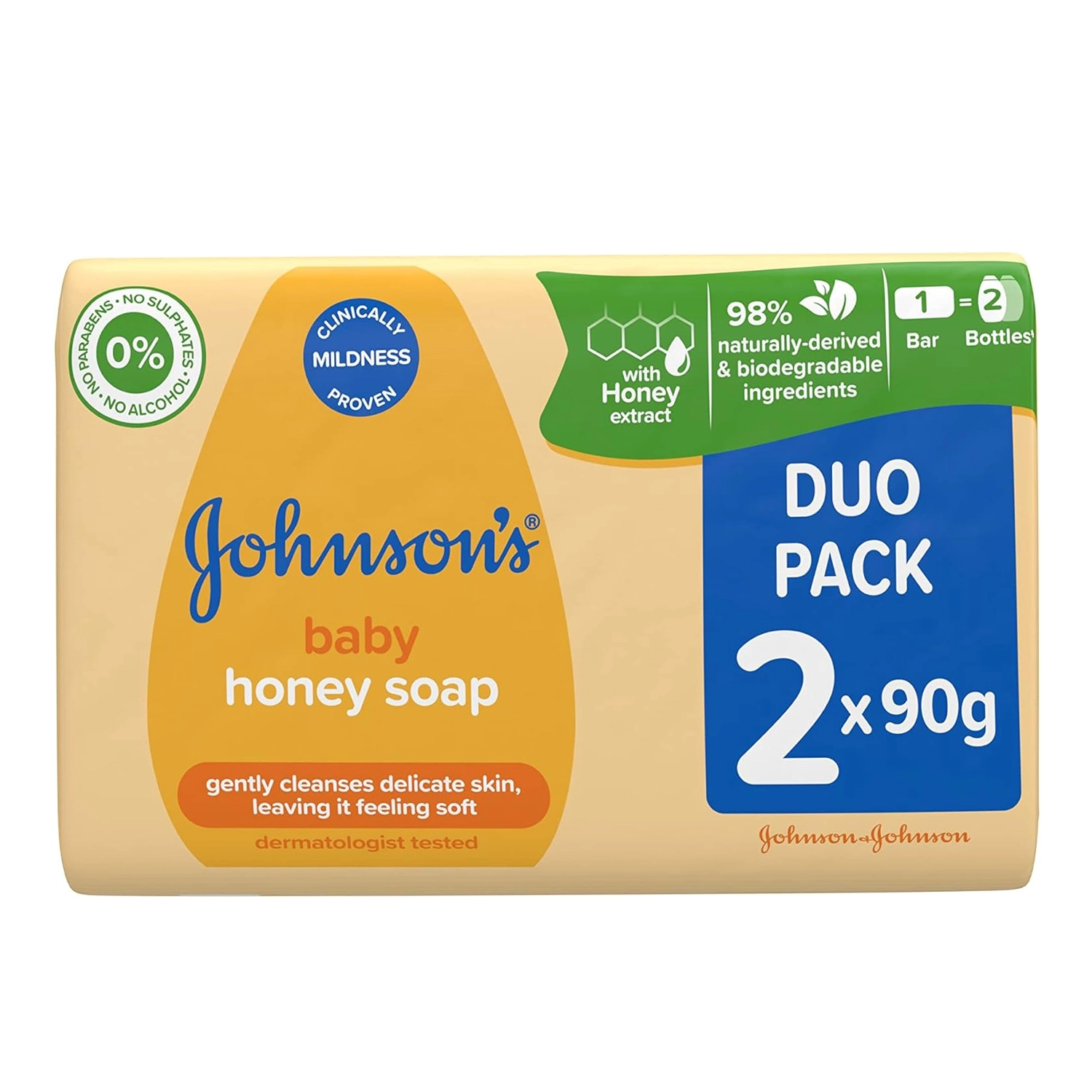 صابون بچه جانسون بسته 2 عددی